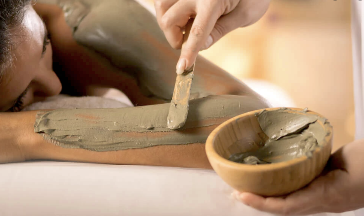 Facial treatment at spa for glowing skin